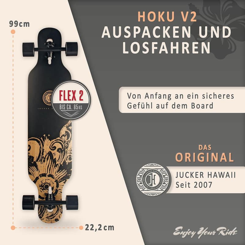 JUCKER HAWAII HOKU Longboard - Hochwertige Fiberglaskonstruktion