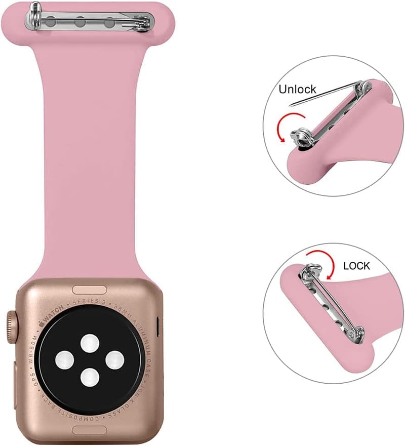 Infektionskontroll-Armband für Apple Watch (Rosa, 38/40/41mm)