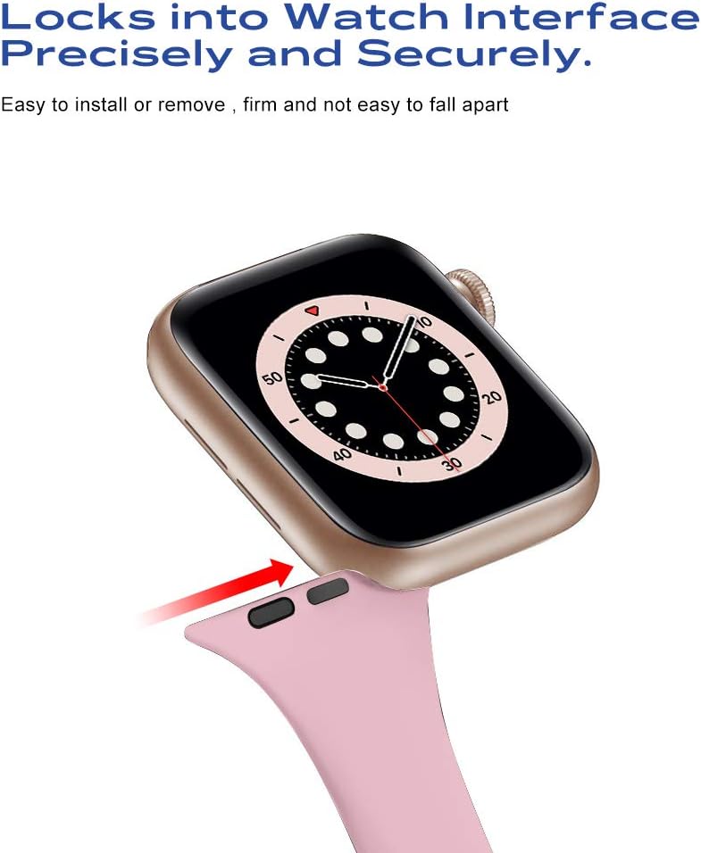 Infektionskontroll-Armband für Apple Watch (Rosa, 38/40/41mm)