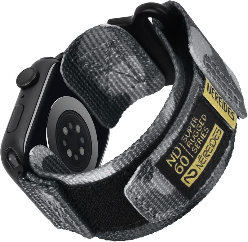 Nylon-Sportarmband für Apple Watch 46mm/45mm/44mm im Tarnmuster