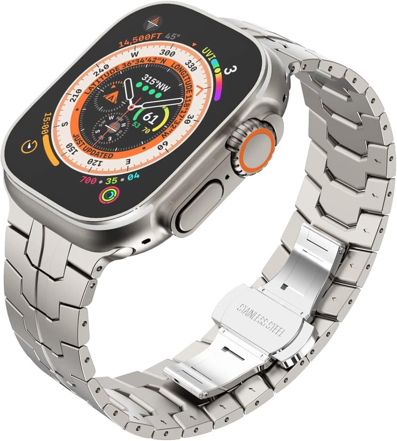 Titanium Armband für Apple Watch (42-49mm) - Metall Ersatzband