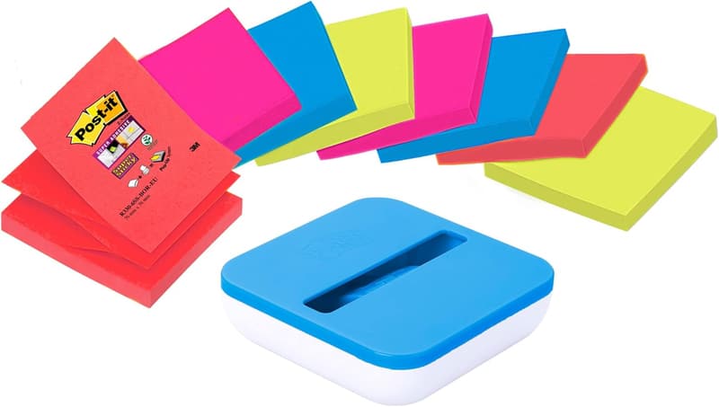 Praktischer Post-it Spender mit Saugnapf für Super Sticky Z-Notes