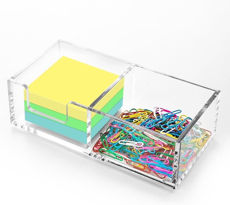 Transparenter Acryl-Haftnotiz-Halter für Büro und Zuhause