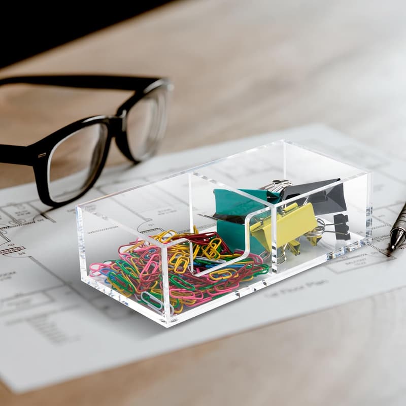 Transparenter Acryl-Haftnotiz-Halter für Büro und Zuhause
