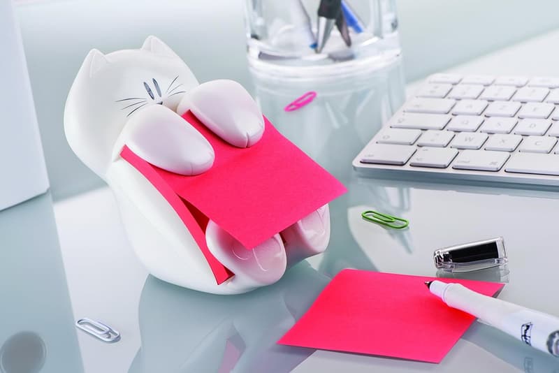 Post-it Z-Notes Spender in Pink mit 90 Super Sticky Blättern