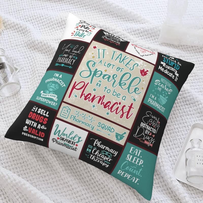 Apotheker-Geschenk für Frauen, 45,7 x 45,7 cm, zur Apothekerwoche