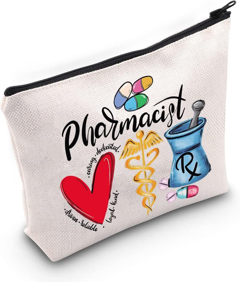 Abschlussgeschenk: Kosmetiktasche für Apotheker mit Reißverschluss