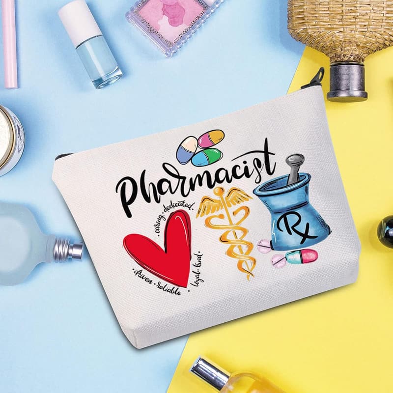 Abschlussgeschenk: Kosmetiktasche für Apotheker mit Reißverschluss