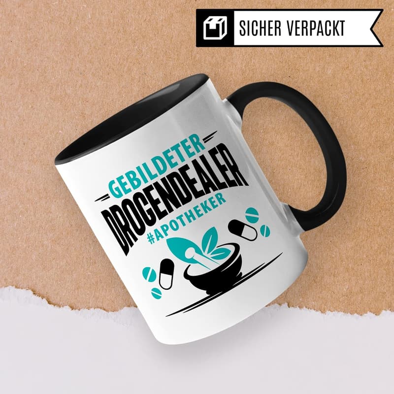 Lustige Kaffeetasse für Apotheker | Humorvolles Geschenk für Kollegen