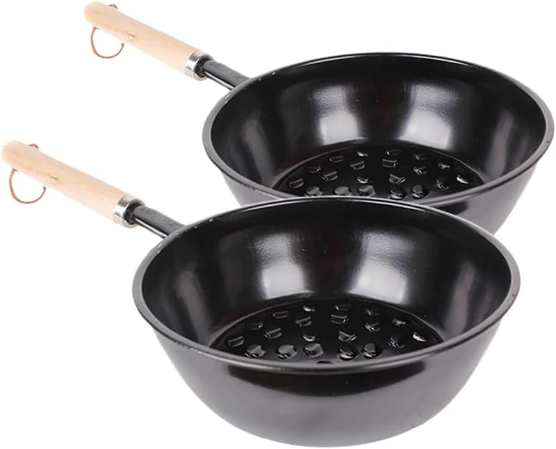 Tragbarer Holzkohleofen für Grillen & Camping, 2 Stück