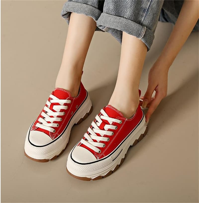 Leichte Low-Top Leinenschuhe für Frauen - Modische Freizeitschuhe