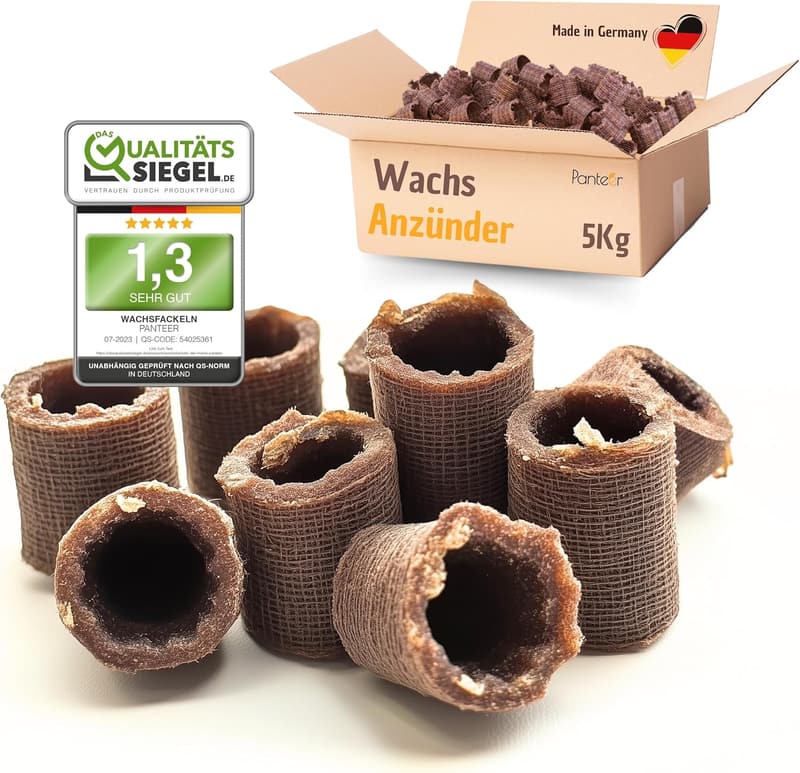 Umweltfreundliche Wachs Kaminanzünder aus Holzwolle – 5kg