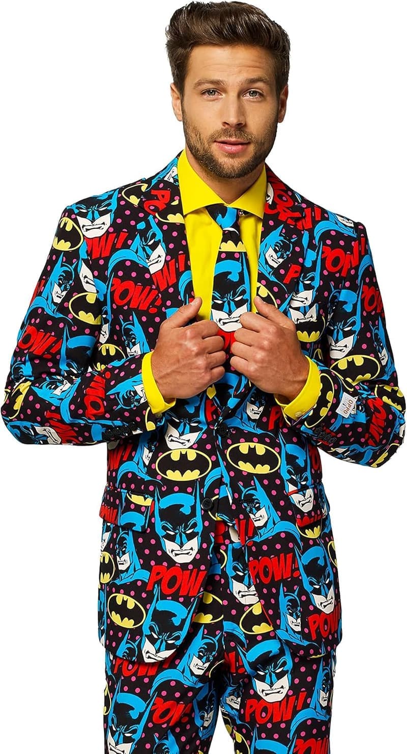 OppoSuits Halloween Anzug für Männer mit gruseligem Druck