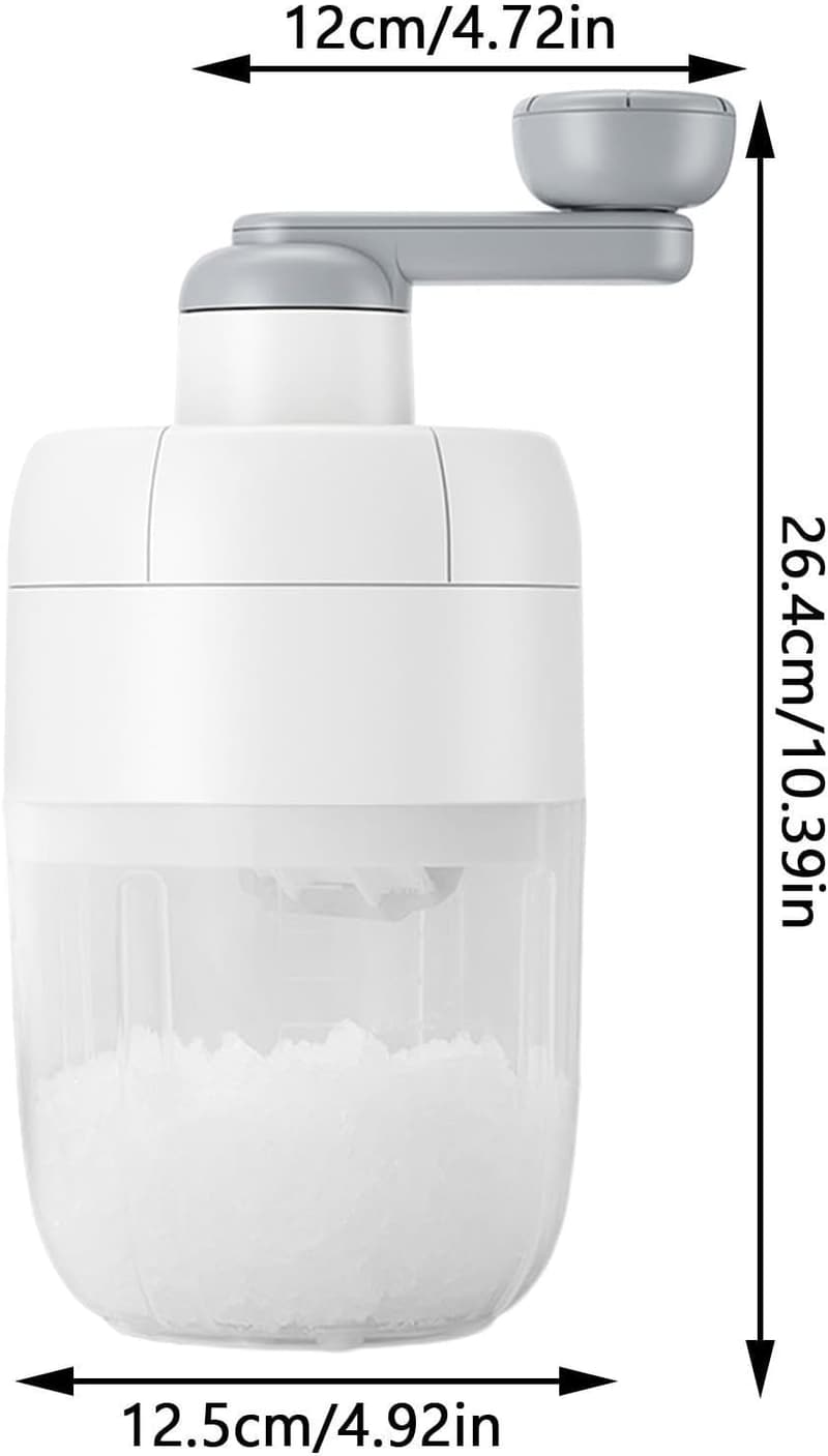Schneekegelmaschine für Slush-Getränke mit Eishacker und Eisform