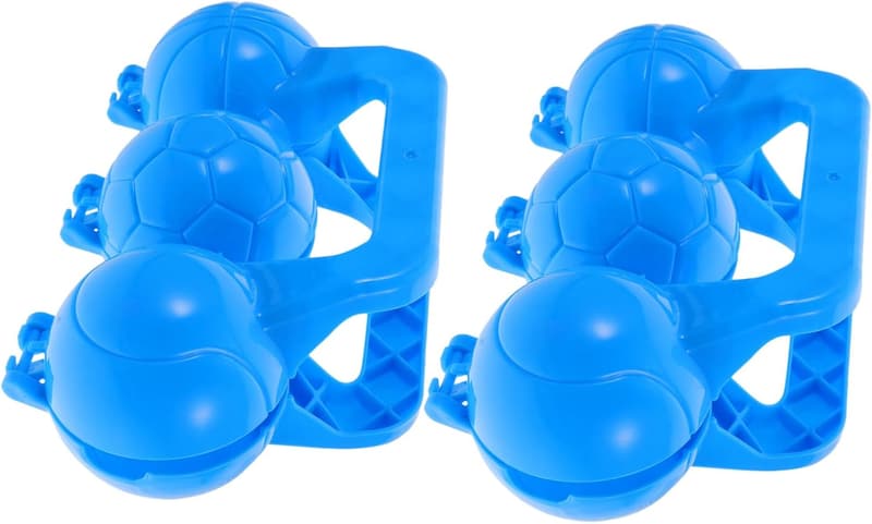 Winterspielzeug: 2er Set Schneeball-Clip aus Kunststoff