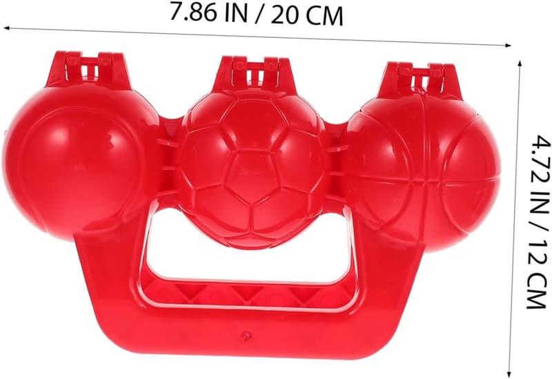 Winterspielzeug: 2er Set Schneeball-Clip aus Kunststoff