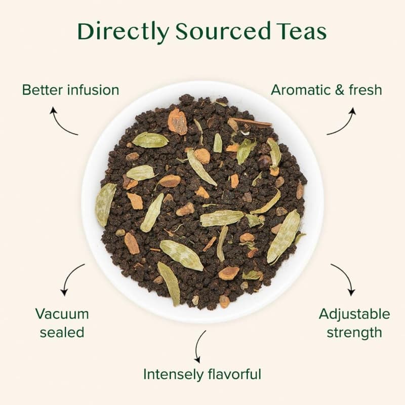 Starker Double Spice Chai Tee (100g) aus 100% natürlichen Zutaten