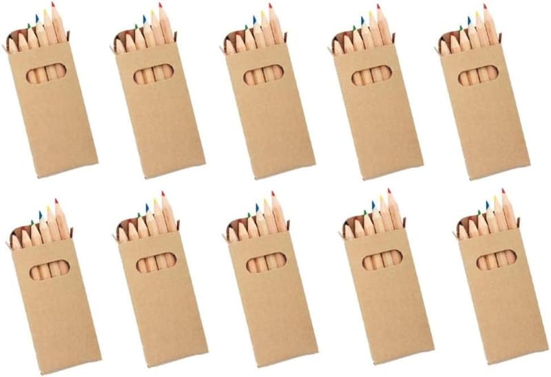 Buntstifte-Set für Kinder - 10 Teile, ideal als Mitgebsel zur Hochzeit