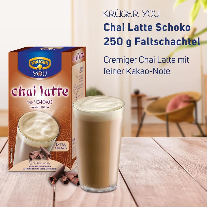 Chai Latte Schokolade Instantgetränk, 250 g (10x 25 g)