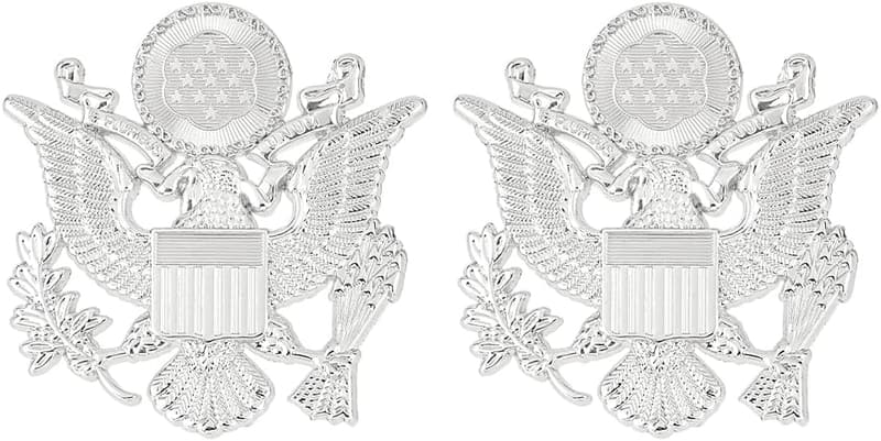US Army Eagle Pin Set – Silberne Anstecknadel für Veteranen und Offiziere