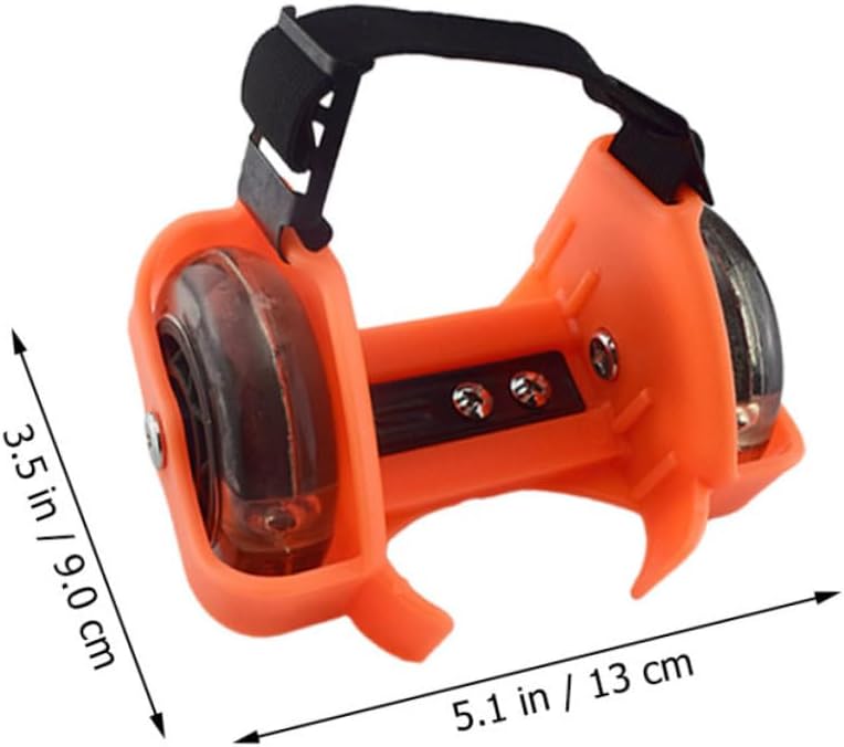 Verstellbare Rollschuhe mit leuchtenden Rädern – orange – für Kinder Spaß