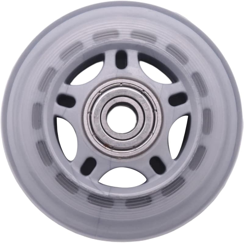Graue transparente Skateschuhe mit 70 * 24mm Rollen für Skifahren und Inline-Skating
