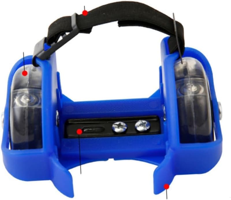 Blinkende Fersenräder für Skates – 1 Paar Fersenroller