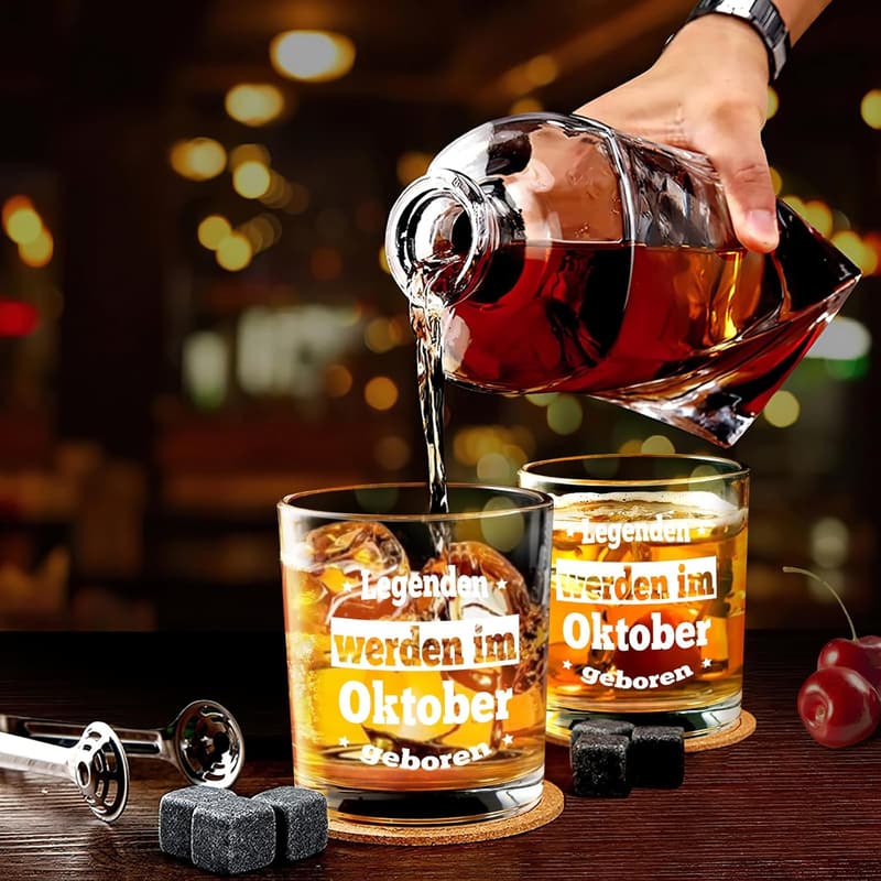 Whiskyglas Geschenk für Männer - Lustiges Geburtstagsgeschenk 300ml