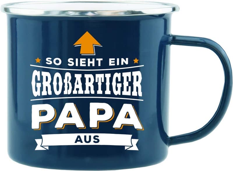 Personalisiertes Geschenk für Papa – Vatertag Bierbecher mit Zollstock