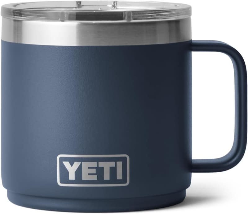 YETI Rambler Stapelbare Edelstahl-Tasse, 14 oz, Navy