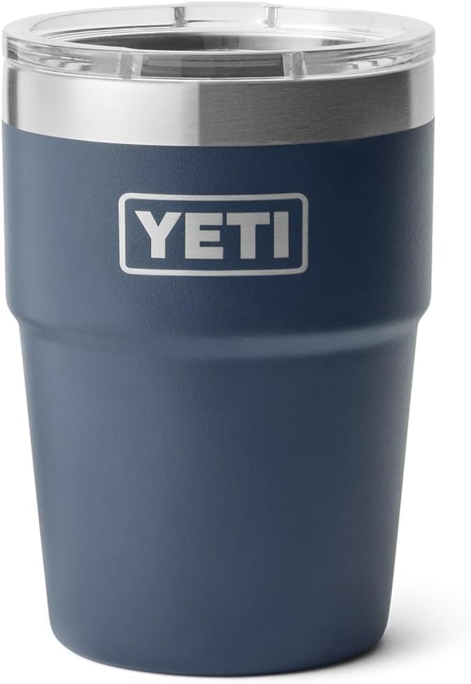 YETI Rambler 16 oz Stapelbarer Becher mit MagSlider Deckel, Navy