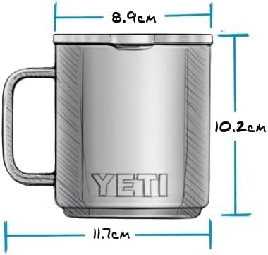 YETI Rambler Edelstahl-Tasse 10 oz in Schwarz