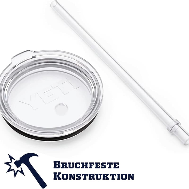 YETI Rambler Tumbler mit Strohhalmverschluss, 30oz, Weiß