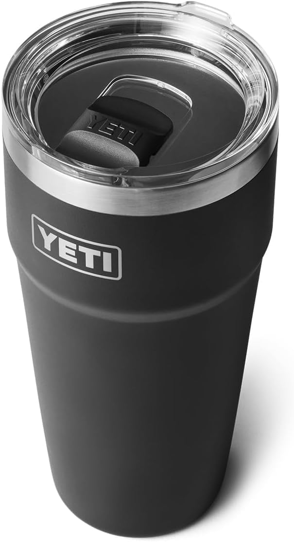 YETI Rambler 30 oz Becher mit Magslider Deckel Schwarz