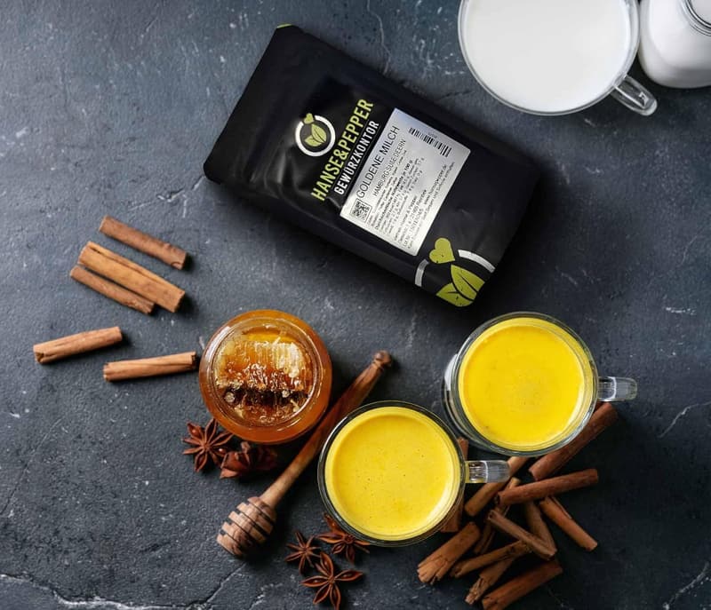 Kurkuma Latte Gewürz mit Kokosblütenzucker – 500g
