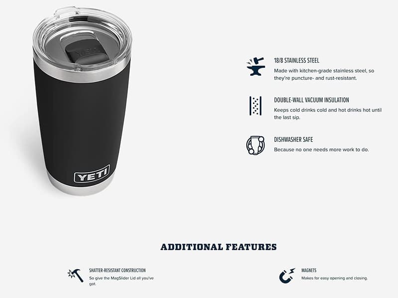 YETI Damen Isolierbecher 20 oz – Perfekt für unterwegs