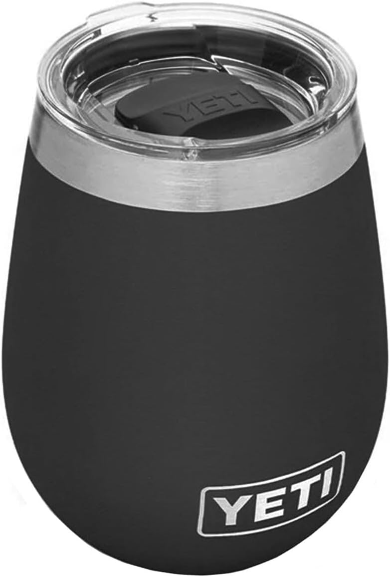 YETI Rambler Weinbecher, Schwarz, 10 oz (296 ml)