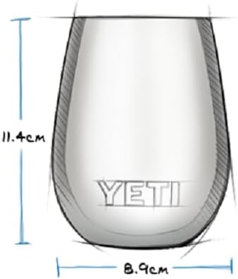 YETI Rambler Weinbecher, Schwarz, 10 oz (296 ml)