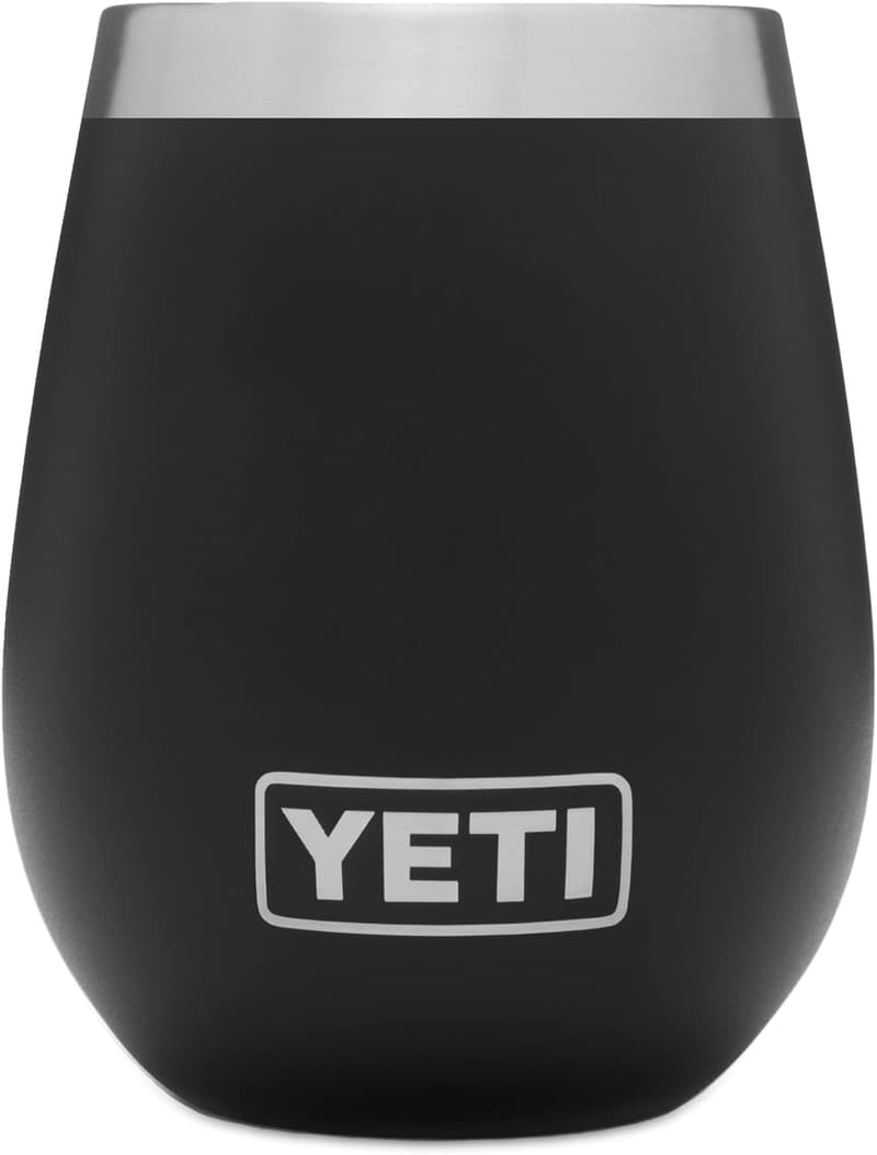 YETI Rambler Weinbecher, Schwarz, 10 oz (296 ml)
