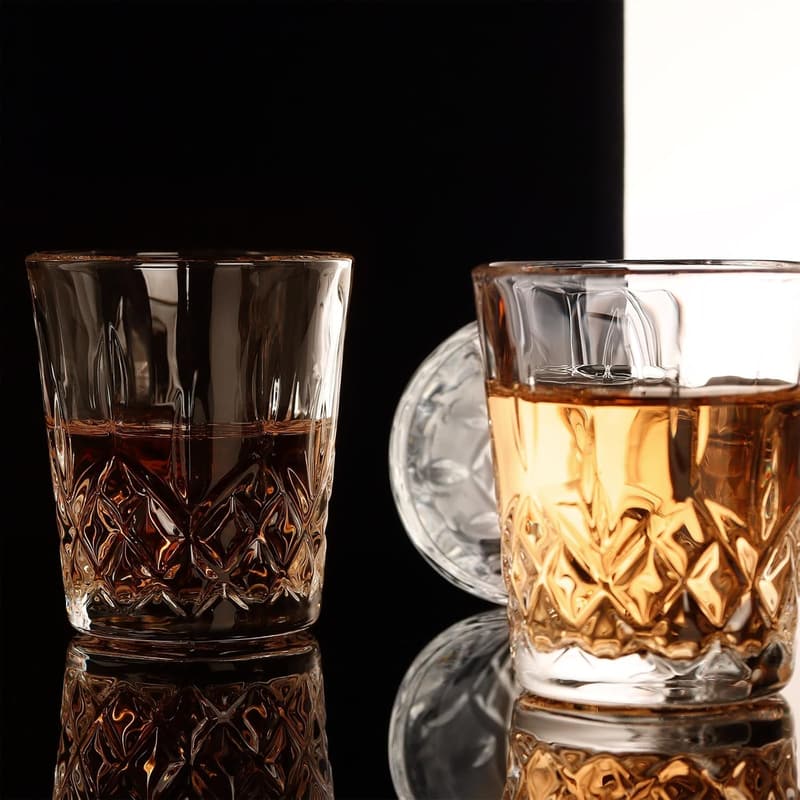 Gucass 8er Set Schnapsgläser aus bleifreiem Glas, spülmaschinenfest