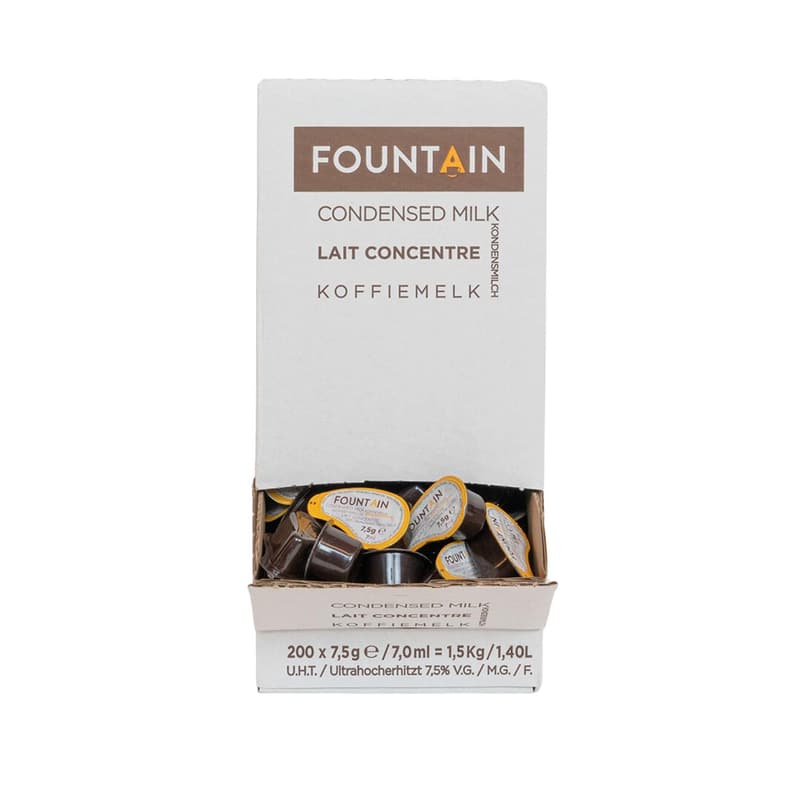 FOUNTAIN Portionsmilch für Kaffee, 240x7,5g, einzeln verpackt