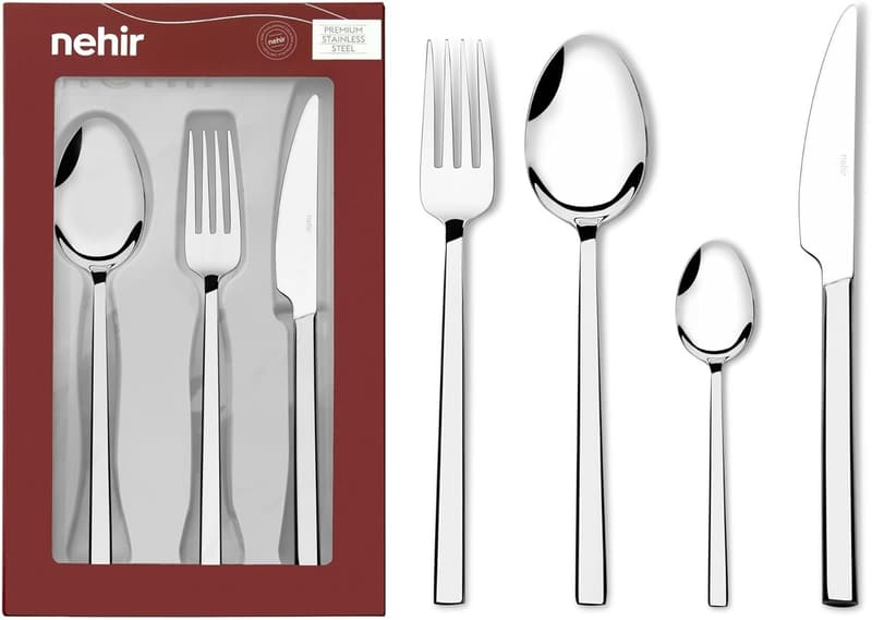 16-teiliges Edelstahl-Besteckset für 4 Personen – Rostbeständig und elegant