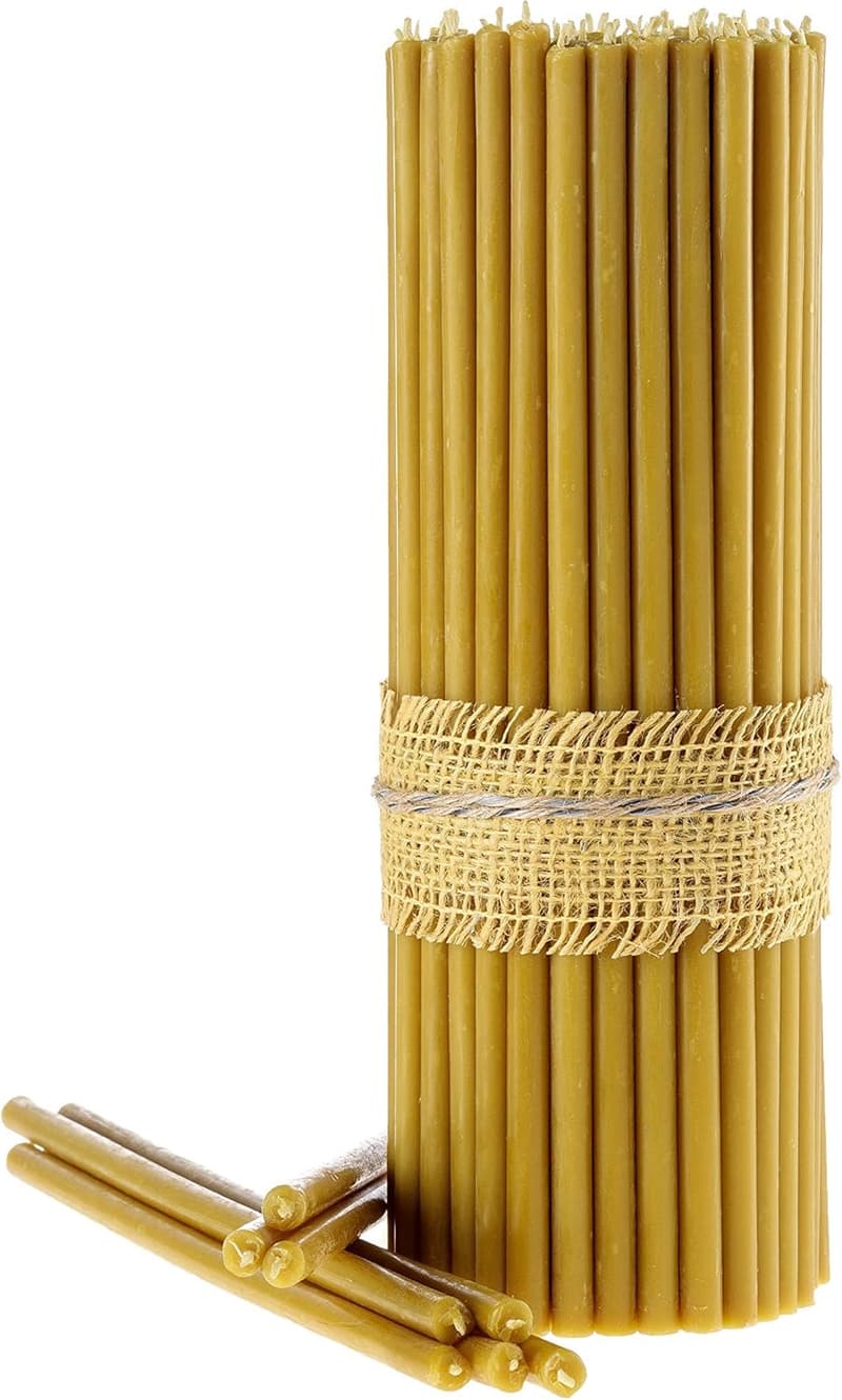 Orthodoxe Bienenwachskerzen für Hochzeiten – 100% natur, 30,5 cm, 30 Stück