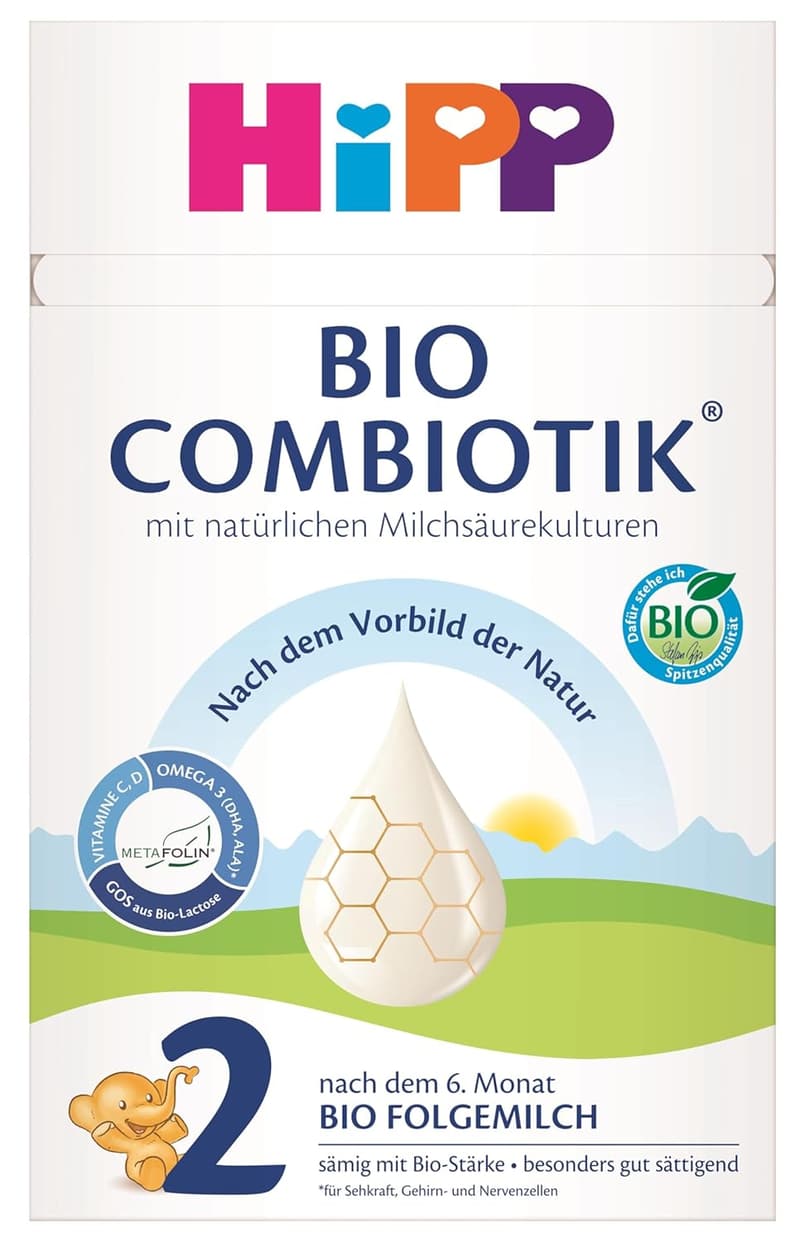 HiPP 2 Bio Combiotik Folgemilch 600g, ab 6 Monaten, mit DHA und GOS