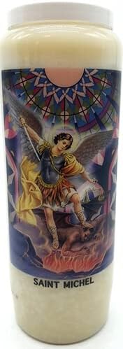 Novena Gebetskerze im Glas, pflanzlich, 9 Tage Brenndauer