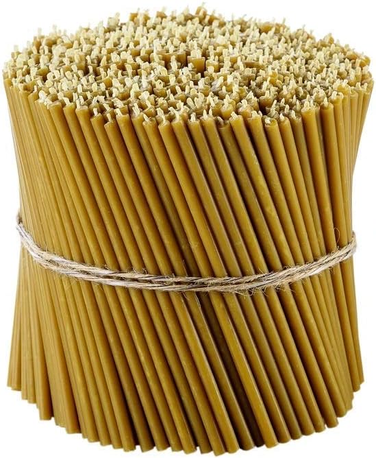 Orthodoxe Hochzeitskerzen aus 100% Bienenwachs, 16 cm, tropffrei (100 Stück)