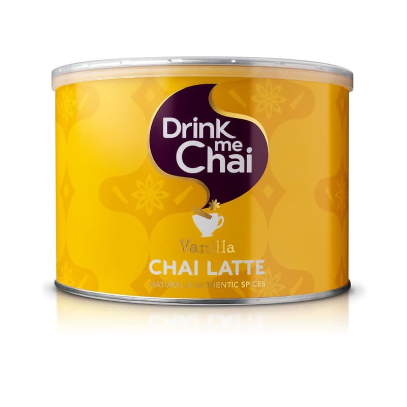 Vanilla Chai Latte Pulver 1kg - Einfach Wasser hinzufügen, 50 Portionen