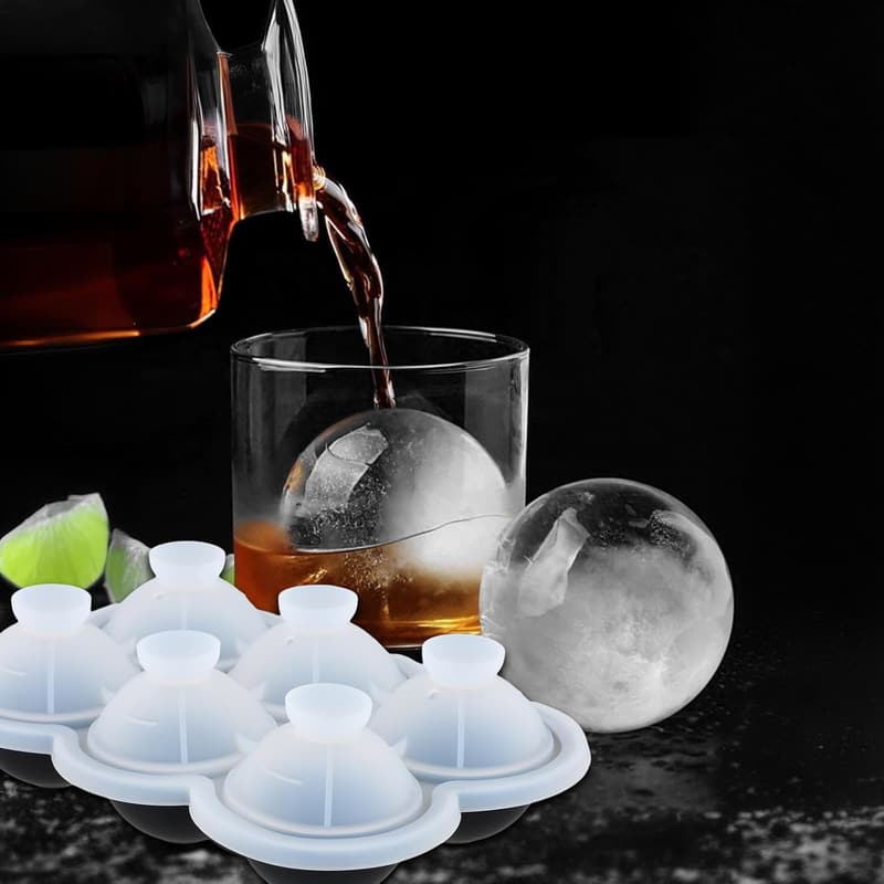 Silikon-Eiswürfelform 2er Set mit Deckel, 4,5 cm, BPA-frei