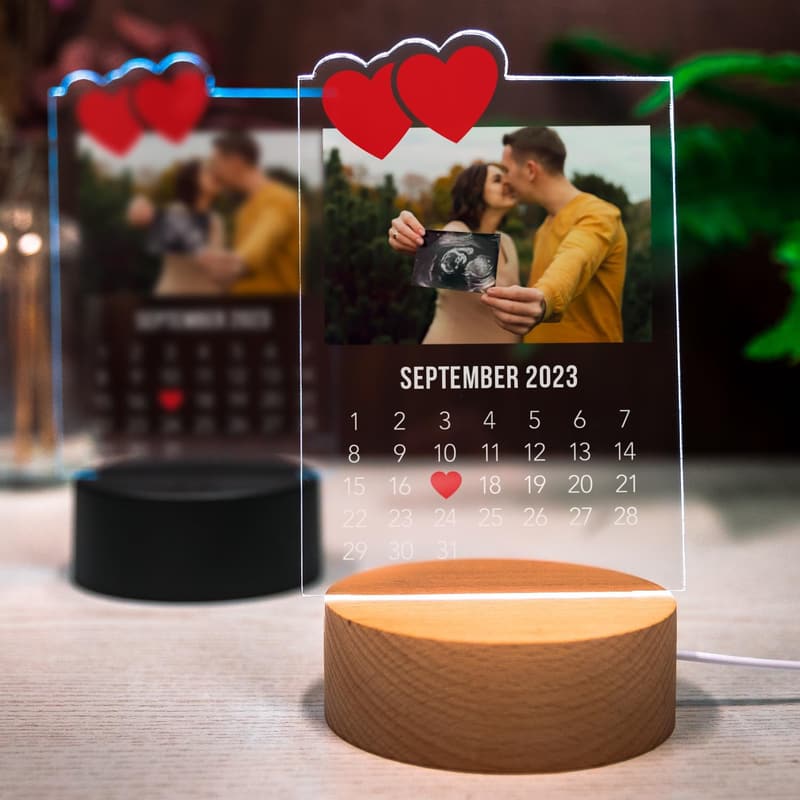 Personalisierte Acrylglas-Foto Geschenke zum Jahrestag für Paare