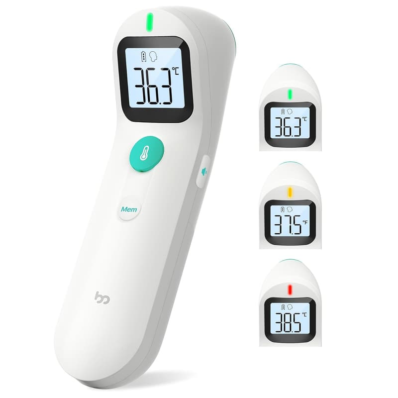 Kontaktloses Infrarot-Fieberthermometer für Baby und Erwachsene mit Fieberalarm